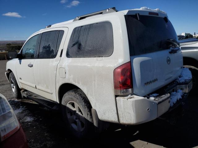 5N1AA08C47N707899 - 2007 NISSAN ARMADA SE WHITE photo 2