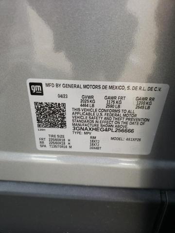 3GNAXHEG4PL256666 - 2023 CHEVROLET EQUINOX LS GRAY photo 12