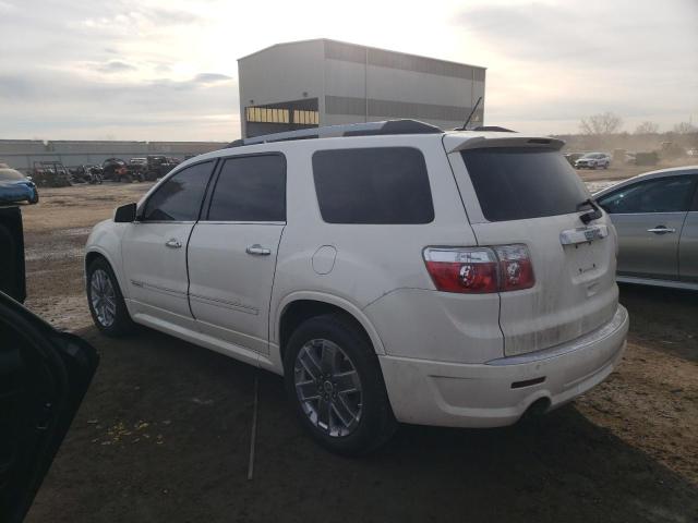 1GKKVTED2BJ245021 - 2011 GMC ACADIA DENALI WHITE photo 2