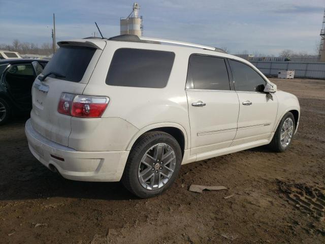 1GKKVTED2BJ245021 - 2011 GMC ACADIA DENALI WHITE photo 3