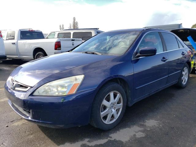 1HGCM66535A031740 - 2005 HONDA ACCORD EX BLUE photo 1