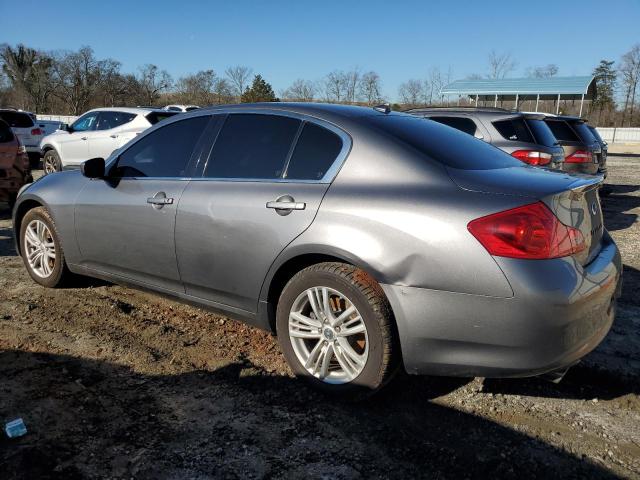 JN1DV6AR9CM861471 - 2012 INFINITI G25 GRAY photo 2