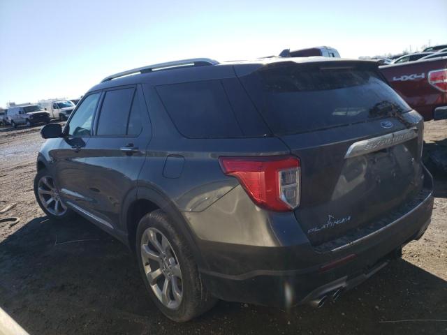 1FM5K8HC7LGB90691 - 2020 FORD EXPLORER PLATINUM GRAY photo 2