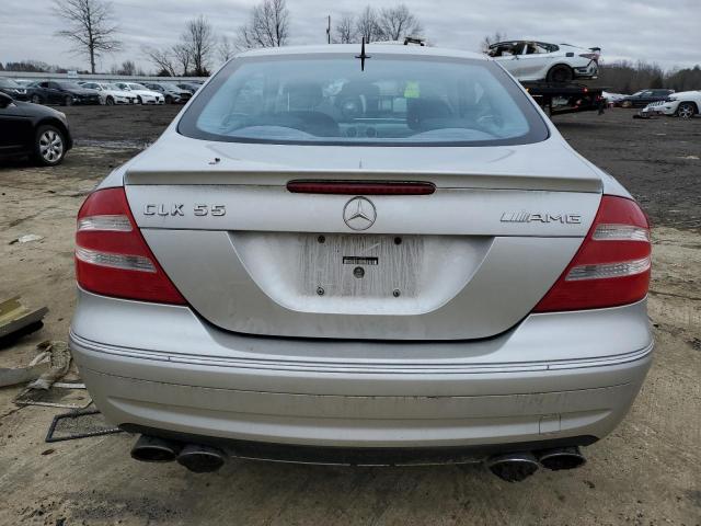 WDBTJ76H05F130279 - 2005 MERCEDES-BENZ CLK 55 AMG SILVER photo 6