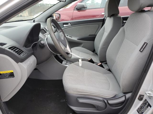 KMHCT4AE0EU716172 - 2014 HYUNDAI ACCENT GLS SILVER photo 7