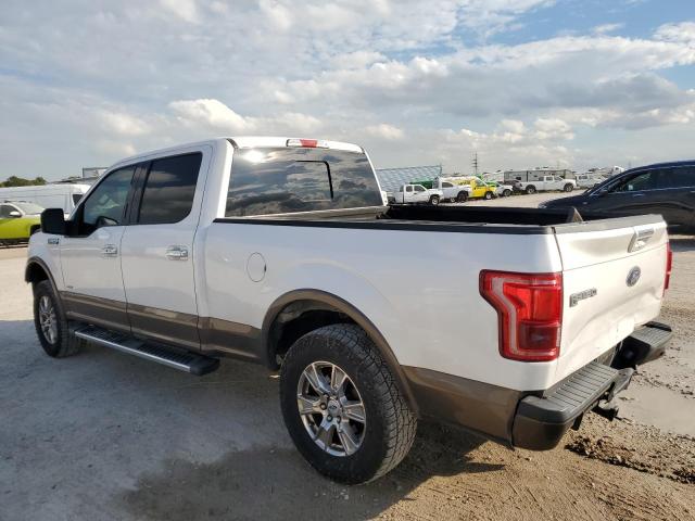 1FTEW1CP2FKE29270 - 2015 FORD F150 SUPERCREW WHITE photo 2