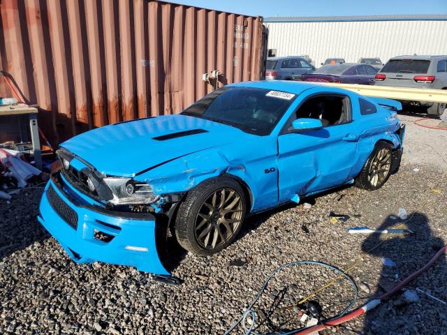 1ZVBP8CF8E5256932 - 2014 FORD MUSTANG GT BLUE photo 1