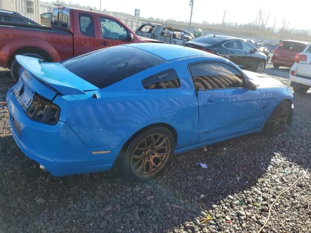 1ZVBP8CF8E5256932 - 2014 FORD MUSTANG GT BLUE photo 3