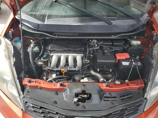 JHMGE8H54CC036712 - 2012 HONDA FIT SPORT ORANGE photo 11