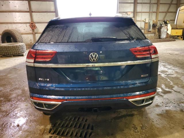 1V2TE2CA6LC221909 - 2020 VOLKSWAGEN ATLAS CROS SEL PREMIUM R-LINE BLUE photo 6