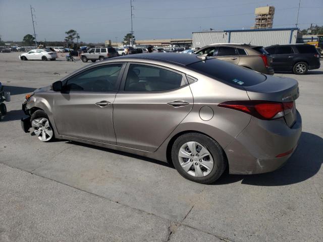 5NPDH4AE6GH739012 - 2016 HYUNDAI ELANTRA SE GRAY photo 2