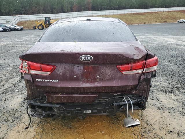 5XXGT4L3XJG178792 - 2018 KIA OPTIMA LX BURGUNDY photo 6