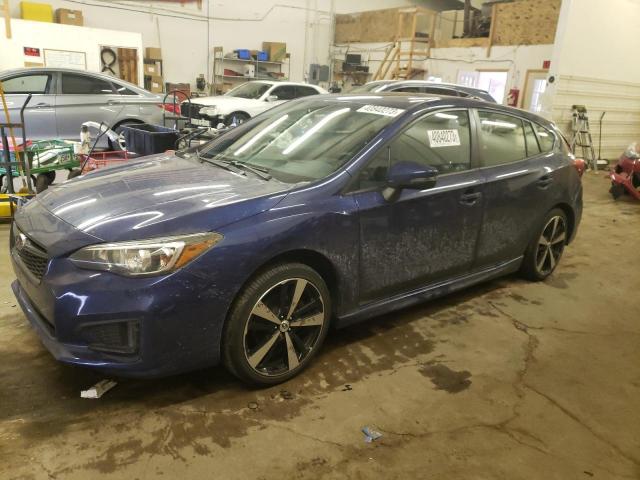 4S3GTAM60H3708978 - 2017 SUBARU IMPREZA SPORT BLUE photo 1