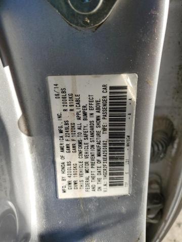 1HGCR2F3XEA250882 - 2014 HONDA ACCORD LX SILVER photo 12