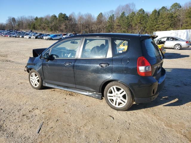 JHMGD38668S033175 - 2008 HONDA FIT SPORT BLACK photo 2