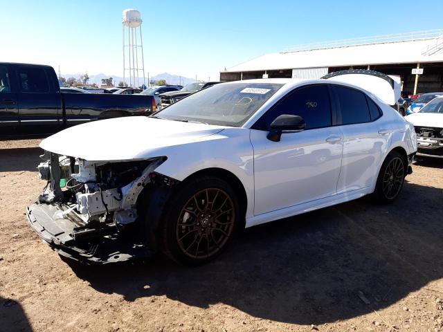 4T1G11AK5PU087572 - 2023 TOYOTA CAMRY SE NIGHT SHADE WHITE photo 1