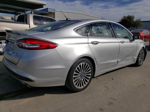 3FA6P0RU8HR301628 - 2017 FORD FUSION TITANIUM HEV SILVER photo 3