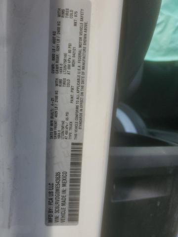 3C6LRVDG0ME543635 - 2021 RAM PROMASTER 2500 HIGH Weiß Foto 13