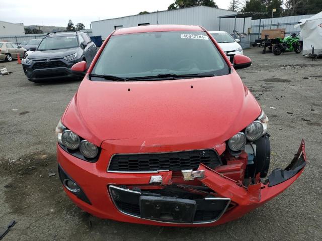 1G1JE5SBXG4140943 - 2016 CHEVROLET SONIC LTZ RED photo 5