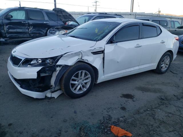 KNAGM4A78D5392320 - 2013 KIA OPTIMA LX WHITE photo 1