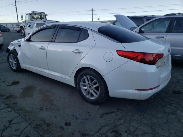 KNAGM4A78D5392320 - 2013 KIA OPTIMA LX WHITE photo 2