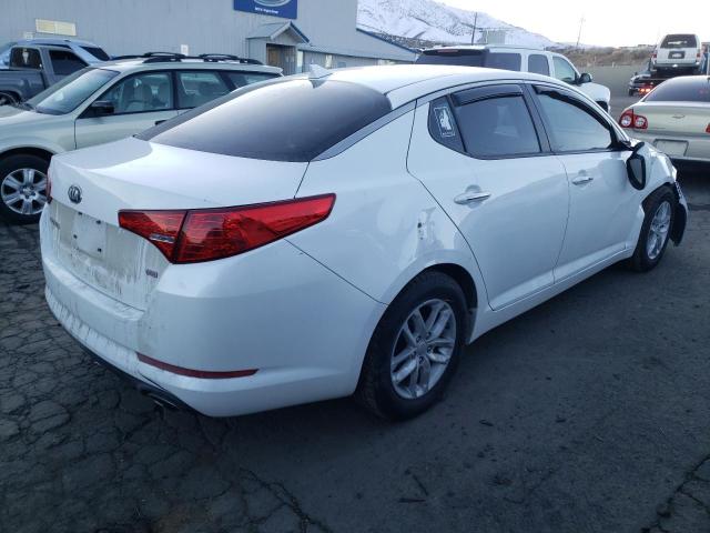 KNAGM4A78D5392320 - 2013 KIA OPTIMA LX WHITE photo 3