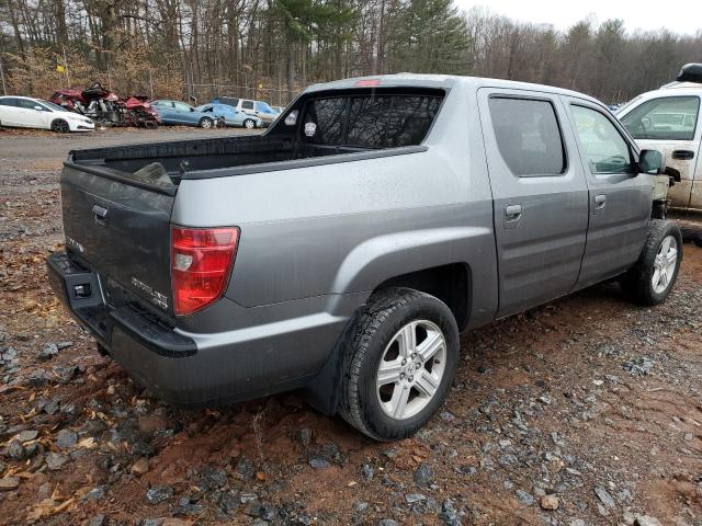 5FPYK165X9B100859 - 2009 HONDA RIDGELINE RTL GRAY photo 3