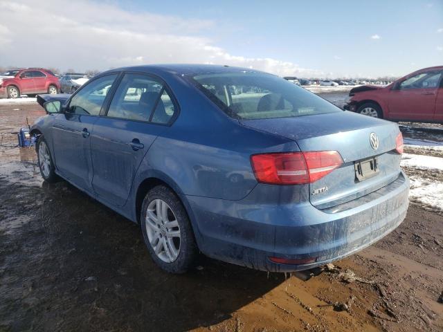 3VW2K7AJXFM237391 - 2015 VOLKSWAGEN JETTA BASE BLUE photo 3