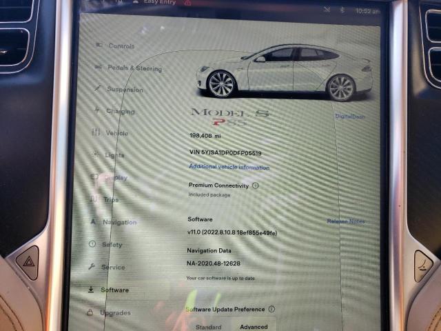 5YJSA1DP0DFP05519 - 2013 TESLA MODEL S Սպիտակ լուսանկար 9