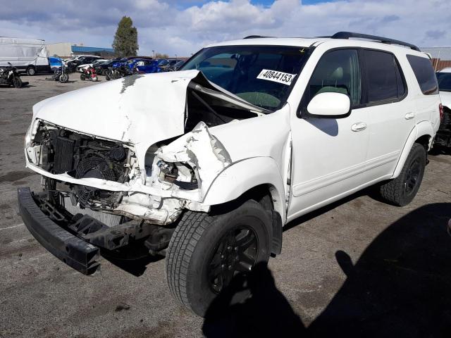 5TDZT38A13S179468 - 2003 TOYOTA SEQUOIA LIMITED WHITE photo 1