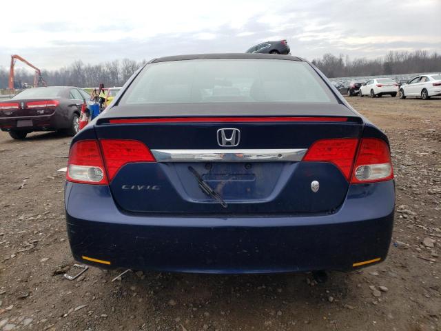2HGFA16669H525860 - 2009 HONDA CIVIC LX-S أزرق صورة 6