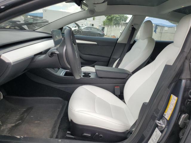 5YJ3E1EA2NF343763 - 2022 TESLA MODEL 3 GRAY photo 7