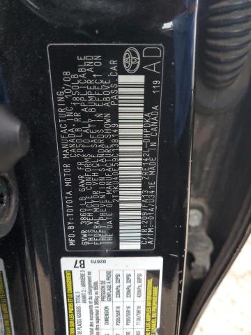 2T1KU40E59C138149 - 2009 TOYOTA MATRIX 黑色 照片 12