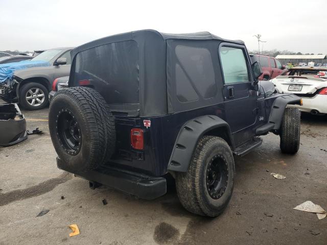 1J4FA29P6YP781686 - 2000 JEEP WRANGLER / SE BLUE photo 3