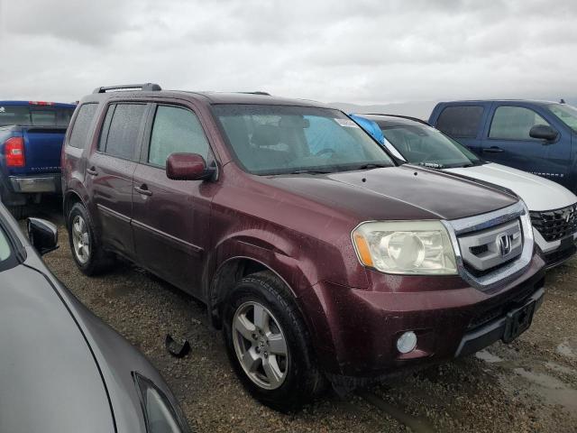 5FNYF3H56BB007123 - 2011 HONDA PILOT EXL MAROON photo 4