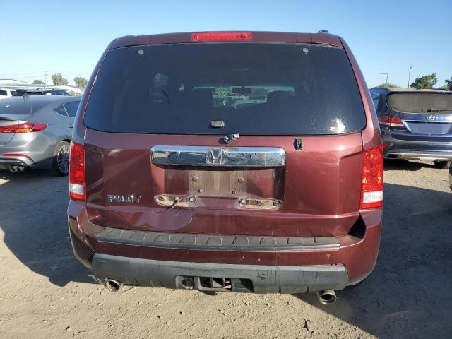 5FNYF3H56BB007123 - 2011 HONDA PILOT EXL MAROON photo 6