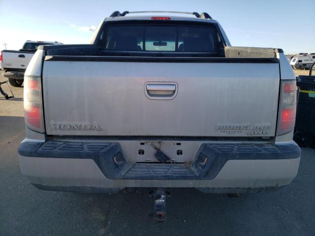 5FPYK1F55CB460371 - 2012 HONDA RIDGELINE RTL SILVER photo 6