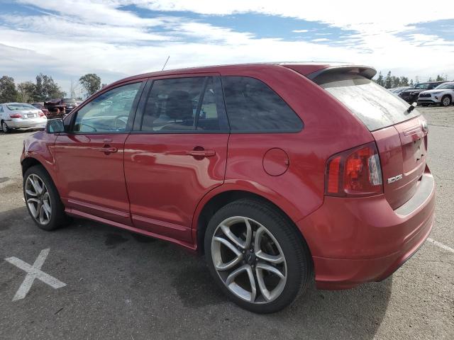 2FMDK3AK7DBB86858 - 2013 FORD EDGE SPORT RED photo 2