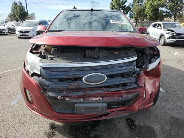 2FMDK3AK7DBB86858 - 2013 FORD EDGE SPORT RED photo 5