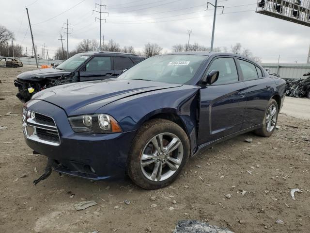 2C3CDXJG4EH360692 - 2014 DODGE CHARGER SXT BLUE photo 1