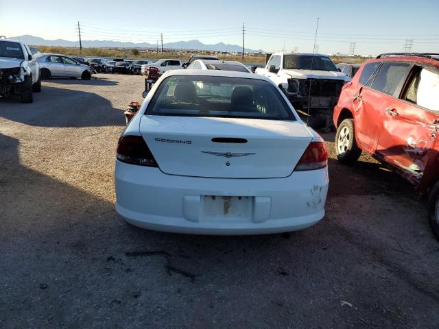 1C3EL46XX4N393835 - 2004 CHRYSLER SEBRING LX WHITE photo 6