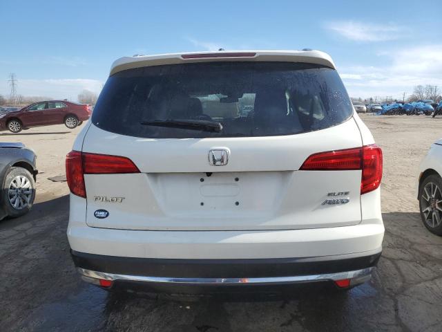 5FNYF6H04JB032705 - 2018 HONDA PILOT ELITE WHITE photo 6