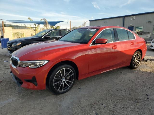 3MW5R1J09N8C63243 - 2022 BMW 330I RED photo 1