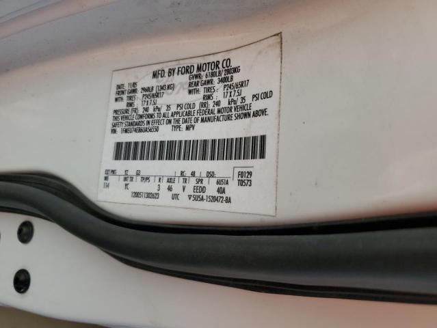 1FMEU74E86UA56550 - 2006 FORD EXPLORER EDDIE BAUER WHITE photo 12