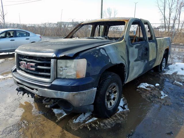 2GTEK19C391109072 - 2009 GMC SIERRA K1500 BLUE photo 2