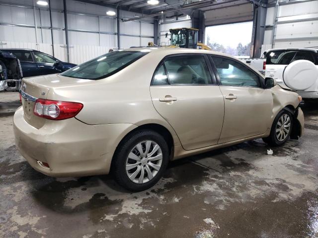 5YFBU4EE4DP209603 - 2013 TOYOTA COROLLA LE BASE GOLD photo 3