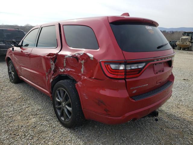 1C4RDJDG6JC279141 - 2018 DODGE DURANGO GT RED photo 2