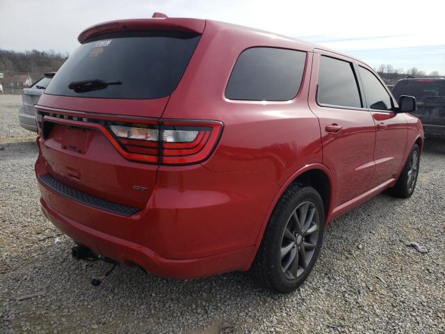 1C4RDJDG6JC279141 - 2018 DODGE DURANGO GT RED photo 3