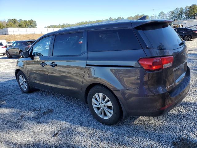 KNDMB5C12G6163916 - 2016 KIA SEDONA LX BROWN photo 2