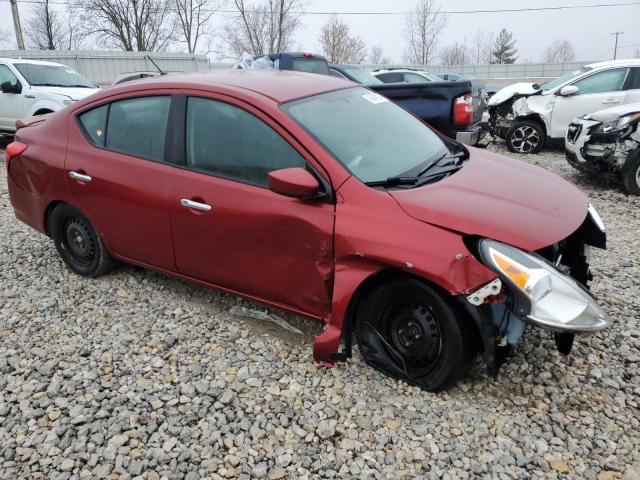 3N1CN7AP9JL834018 - 2018 NISSAN VERSA S RED photo 4